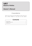 Cantini VRT Owner's Manual