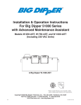 Big Dipper W-750-AST Installation &amp; Operation Instructions