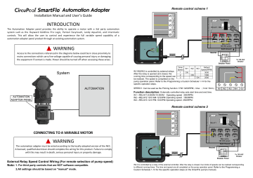 CircuPool SmartFlo Installation Manual And User's Manual | Manualzz