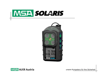 MSA SOLARIS Bedienungsanleitung | Manualzz