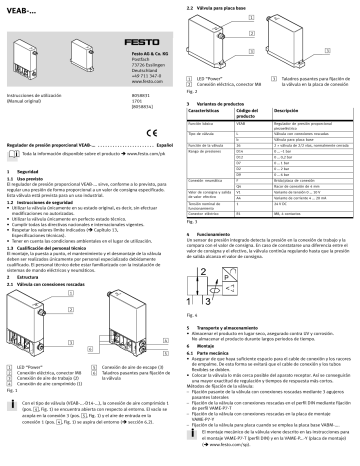 Festo VEAB Seriel Manual De Usuario | Manualzz