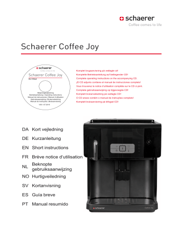 Schaerer Coffee Joy Manual De Instrucciones | Manualzz