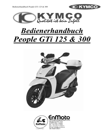 KYMCO People GTi 125, People GTi 300 Bedienerhandbuch | Manualzz