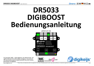 Digikeijs DR5033 DIGIBOOST Bedienungsanleitung | Manualzz