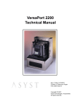 Asyst Technologies VersaPort 2200 Technical Manual