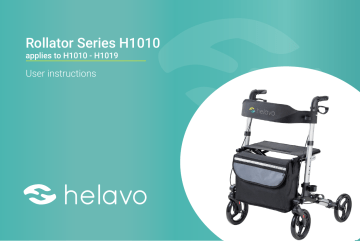 helavo H1010 Series User Instructions - Folding Rollator Manual | Manualzz