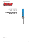 Zeeline 1712AR User Manual - Air Operated Oil Pump 3:1
