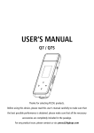 PECSU Q7 User Manual - MP3 Player with FM Radio and E-book Reader