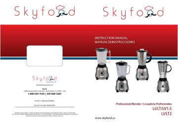Skyfood LV1.5 Instruction Manual | Manualzz