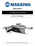 MAKSIWA BMS.3200.IR Instruction Manual - Precision Saw