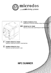 MICRODOS MP2 SUMMER Installation And Maintenance Instructions Manual