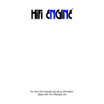 HiFi Engine BGW 8000 TOROID proline II Owner's Manual