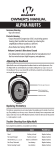 Walker's ALPHA MUFFS User Manual