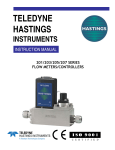 Teledyne HASTINGS Everywhereyoulook 201 Series Instruction Manual