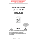 3110P Oxygen Analyzer User Manual: AI Chat &amp; PDF