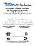 Thermaco Big Dipper W-500-IS Installation &amp; Operation Instructions