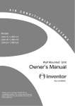Inventor LIMI-18 Owner's Manual: Wall-Mounted Air Conditioner
