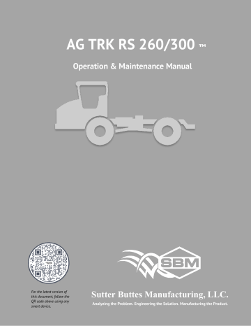 SBM AG TRK RS 300 Operation & Maintenance Manual | Manualzz