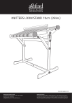 Ashford KNITTERS LOOM STAND 70cm Instructions