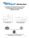 Thermaco Big Dipper W-200-IS Installation &amp; Operation Instructions
