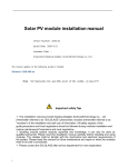 Solartrix 1200-400-60 Installation Manual - Read Online &amp; Download
