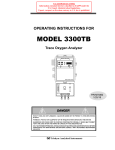 Teledyne 3300TB Operating Instructions Manual