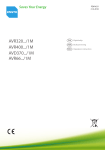 AVR66 Series Operation Instruction Manual - Ensto