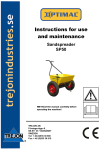 Optimal SP50 Manual: Instructions for Use and Maintenance