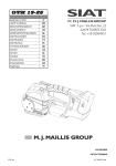 M. J. MAILLIS GROUP SIAT GTH 19 User Manual