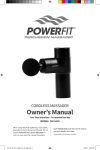POWEFIT BK3446Q Owner's Manual