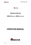 MACGREGOR WM-S-R Series Operation Manual