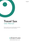Odisei Music TS-01 Travel Sax User Manual