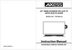 Axess TVD1804-24 Instruction Manual