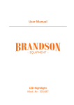 Brandson Equipment 301487 User Manual