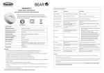 Trader BEAR BESMOKEY10 Manual - Smoke Alarm Instructions