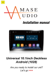 AMASE AUDIO 1028 Installation Manual