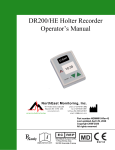 NorthEast Monitoring DR200/HE Operator's Manual