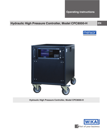 mensor WIKA CPC8000-H Operating Instructions Manual | Manualzz