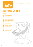 Jole serina, serina 2 in 1 Instruction Manual