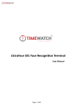 Timewatch ULTraFace 331 User Manual
