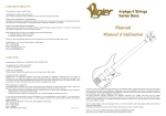 Vigier Arpege 4 String Bass Series Manual