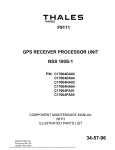 Thales F9111 Component Maintenance Manual