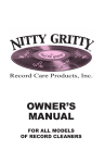 Nitty-Gritty 1 Owner's Manual - Read Online &amp; Download