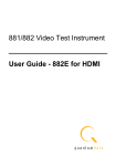 Quantum Data 881 User Manual