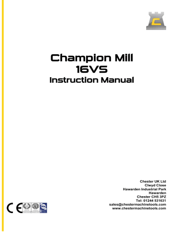 CHESTER Champion Mill 16VS Instruction Manual | Manualzz