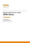 ODA OPM-303, OPM-305, OPM-307, OPM-502, OPM-505, OPM-910 User Manual
