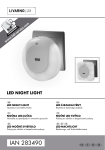 LIVARNO LUX 283490 LED Night Light - Operation and Safety Instructions