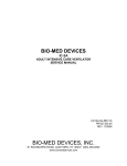 BIO-MED DEVICES IC-2A Service Manual