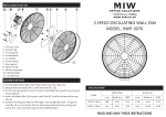 MIW KWP-3076 User Manual - 3-Speed Oscillating Wall Fan