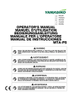 Yamabiko ECHO ProSweep MTA-PS Operator's Manual